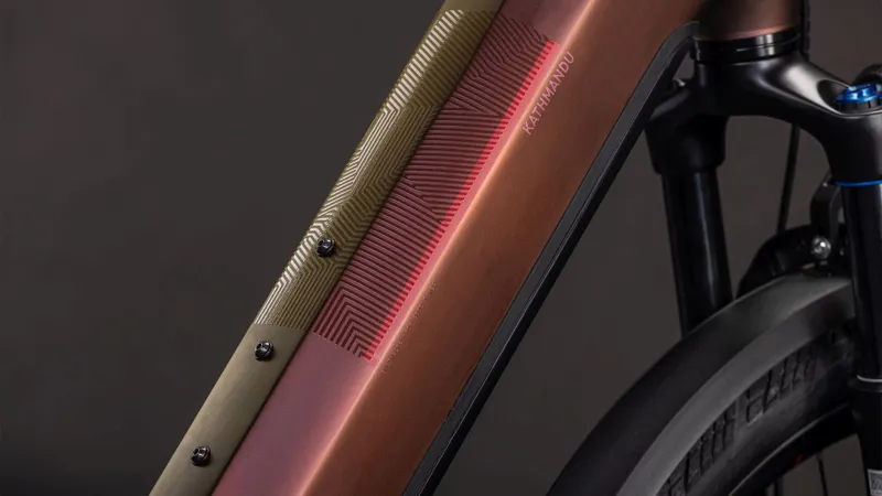 Cube Kathmandu Easy Entry Hybrid Pro 800 Electric Hybrid Bike 2026 in Sunglow/Chrome-2