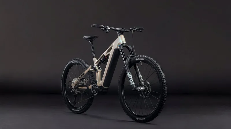 Cube Stereo Hybrid one77 HPC SLX 800 Full Suspension Electric Mountain Bike 2026 in Glinatsand/Black-7