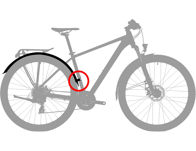 Cube Acid 29 inch Mudguard Set 65 in Black-2