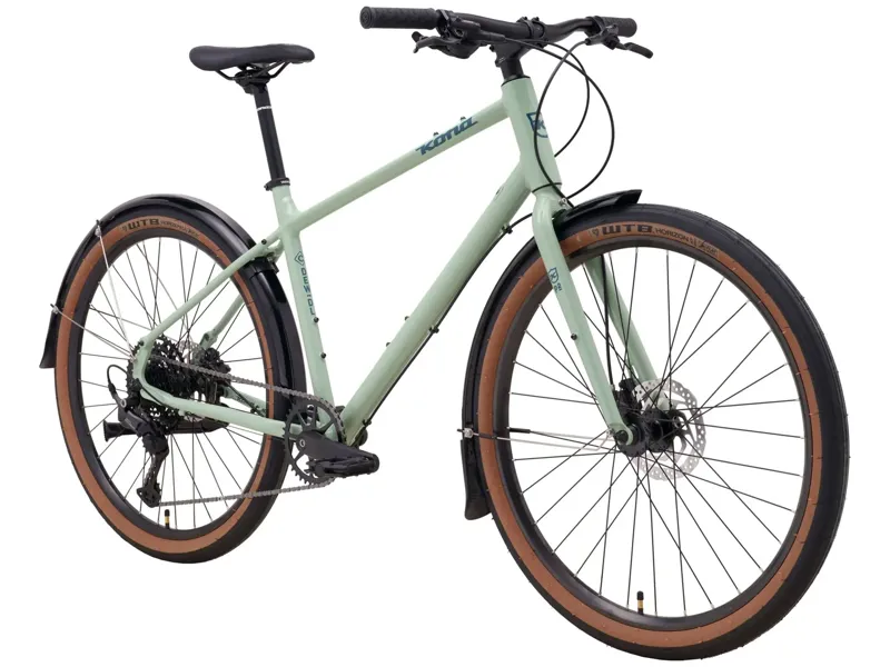 ONE OFF Kona Dew DL Commuter Bike Large in Gloss Jade w/ Storm Blue Decals-1