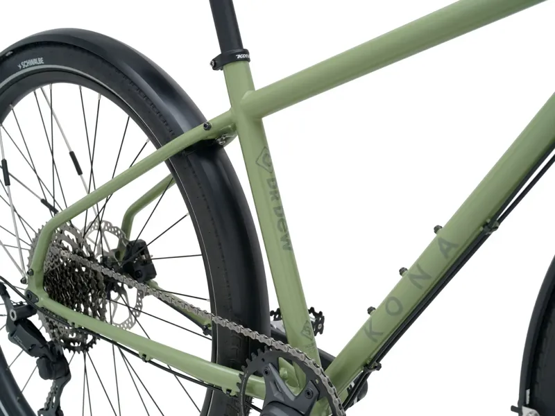 Kona Dr Dew Urban Bike 2026 in Green-5