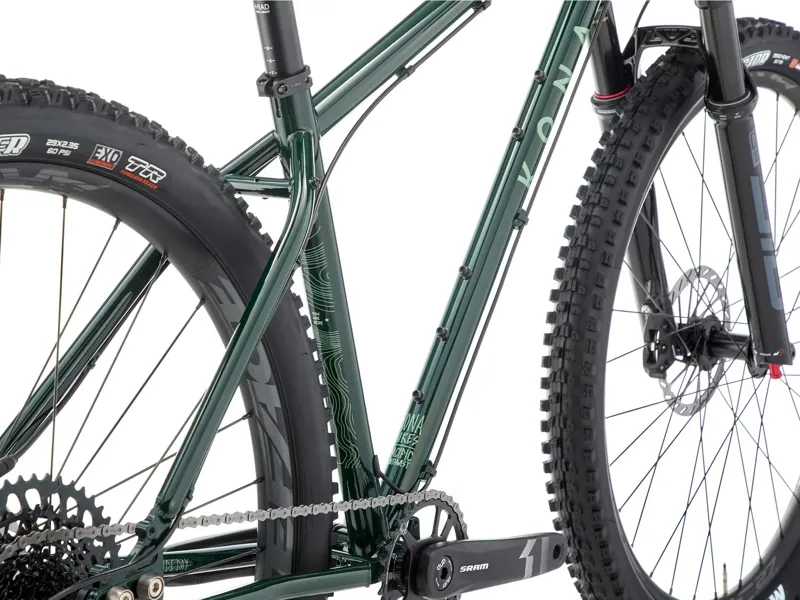 Kona LBF Hardtail Mountain Bike 2026 in Green-6