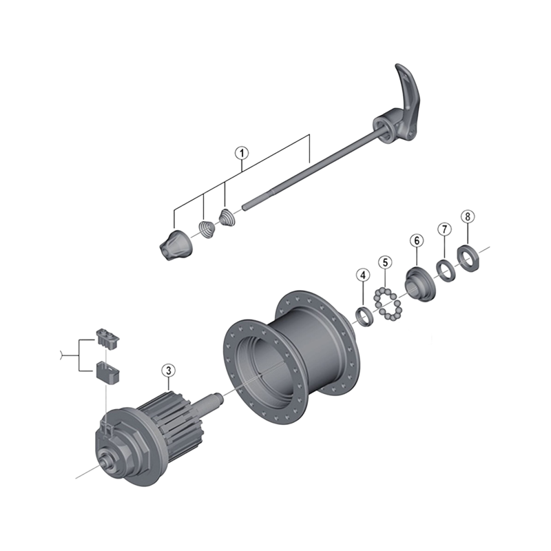 Balfes Bikes Shimano DH-3D35-QR cone with dust cover - M11 x 12.1mm | Free postage over £30, £10 off first order, price match & 0% finance.