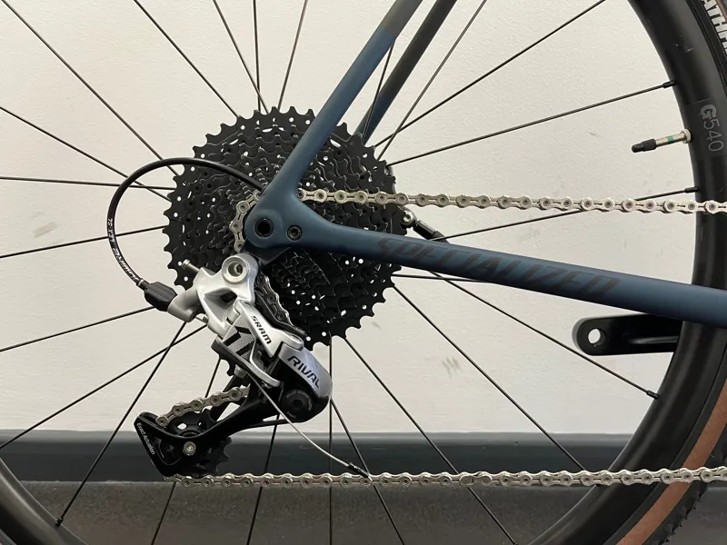 EX DEMO Specialized Crux Comp Gravel Road Bike 58cm 2023 in Satin Forest Green Metallic Deep Lake-3