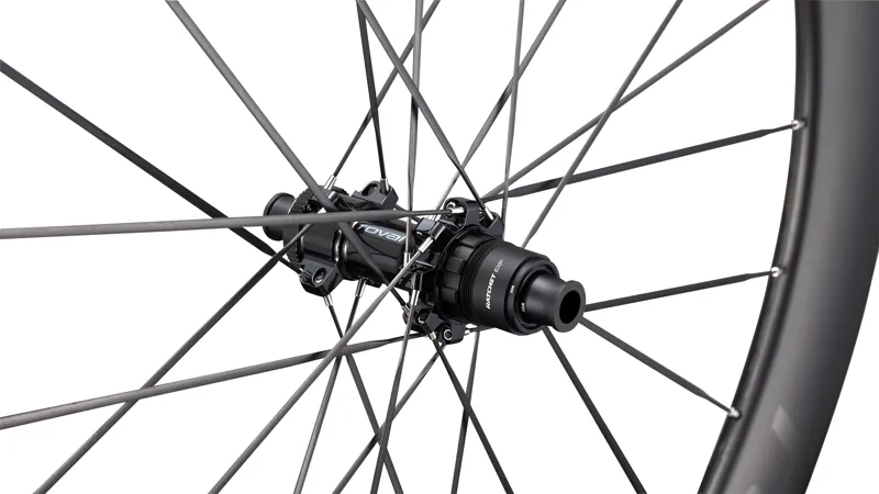 Roval Rapide Sprint CLX 700 Rear Wheel in Satin Carbon/Gloss Black-3