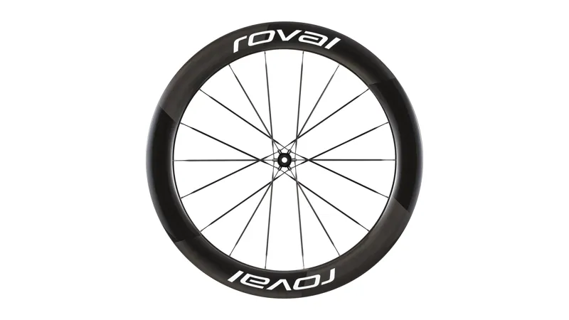 Roval Rapide Sprint CLX 700 Front Wheel in Gloss Carbon/Gloss White-3