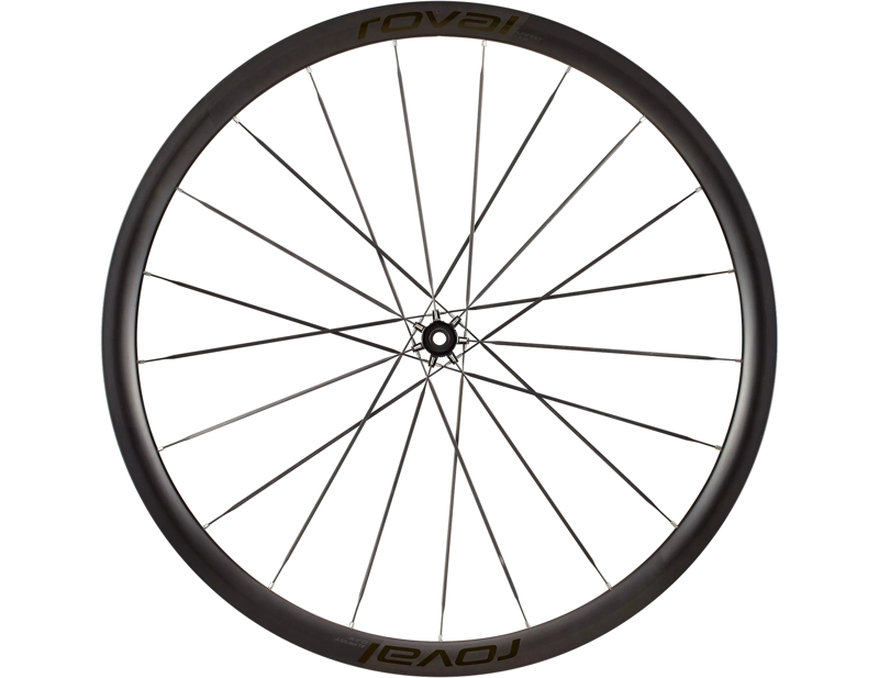 Balfes Bikes Roval Alpinist CLX III 700c Road Front Wheel in Satin Carbon/Gloss Black | Free postage over £30, £10 off first order, price match & 0% finance.