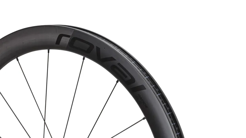 Roval Rapide CL III 700c Front Wheel in Satin Carbon/Satin Black-1