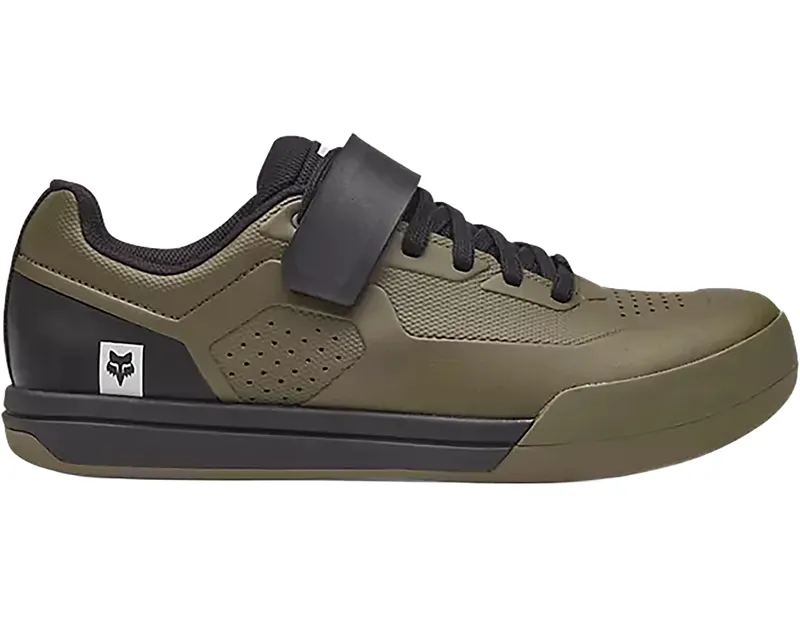 Fox Racing Union Clipless Shoes in Military Green