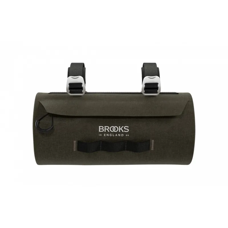Brooks Scape Handlebar Pouch in Mud Green-2