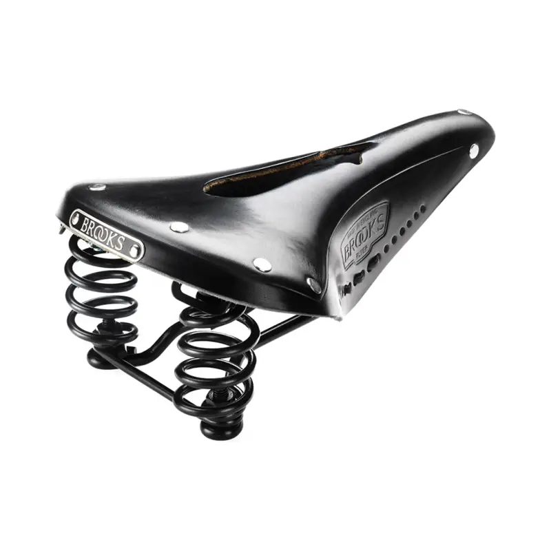 Balfes Bikes Brooks Flyer Carved Saddle in Black | Free postage over £30, £10 off first order, price match & 0% finance.