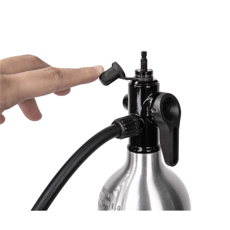 Topeak Tubibooster X Pump in Silver-3