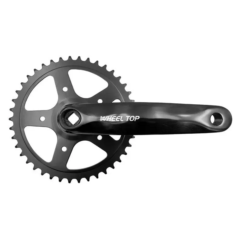 Mvtek City 1 x 7 8s Aluminium Crankset 170 mm 42t in Black 