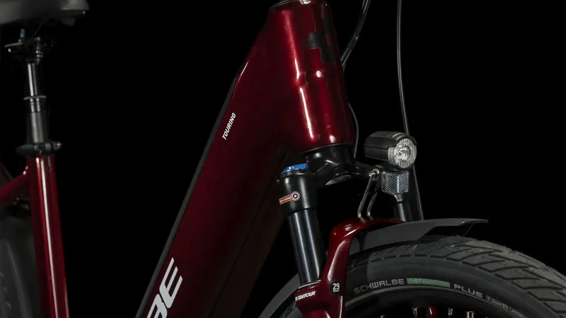 Cube Touring Hybrid Exc 625 Electric Hybrid Bike 2024 in Red/White-5