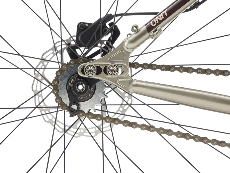 Kona Unit Hardtail Mountain Bike 2025 in Gloss Metallic Grey w/ Chocolate and Tan Decals-8