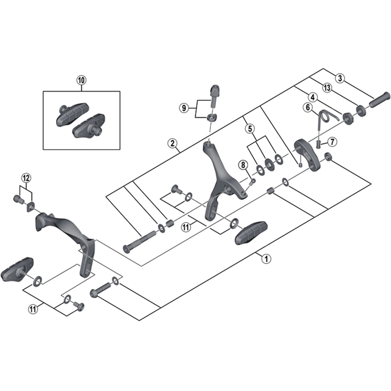 Balfes Bikes Shimano BR-4700 arm bolt unit - M6 x 26.5 mm | Free postage over £30, £10 off first order, price match & 0% finance.