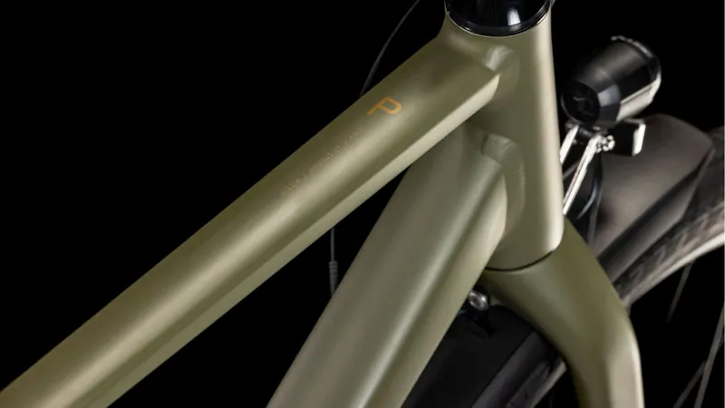 Cube Hyde Pro Fe Hybrid Bike 2025 in Dusty Olive/Gold-1