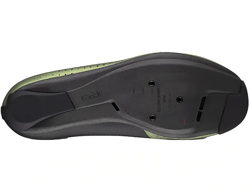 Fizik R4 Tempo Overcurve Wide Road Cycling Shoes in Iridescent Green/Black-3