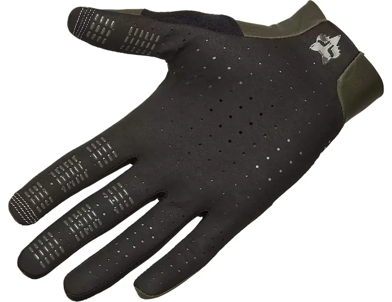 Fox Racing Flexair Full Finger Gloves in Olive Green-1