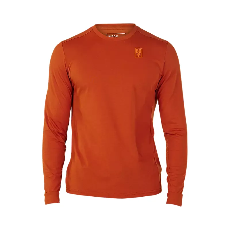 Fox Racing Ranger Drirelease Long Sleeve Jersey in Burnt Orange