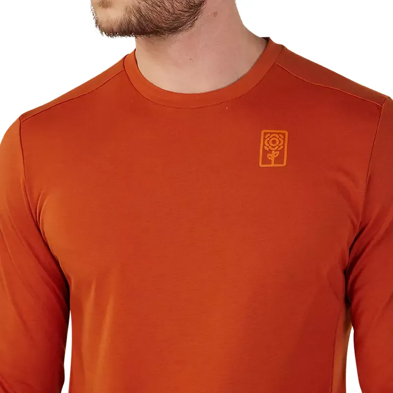 Fox Racing Ranger Drirelease Long Sleeve Jersey in Burnt Orange-3