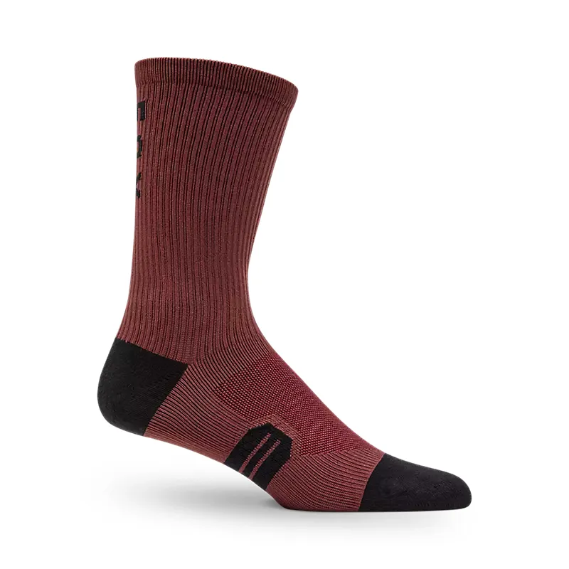 Fox Racing 8in Ranger Socks in Rust Brown