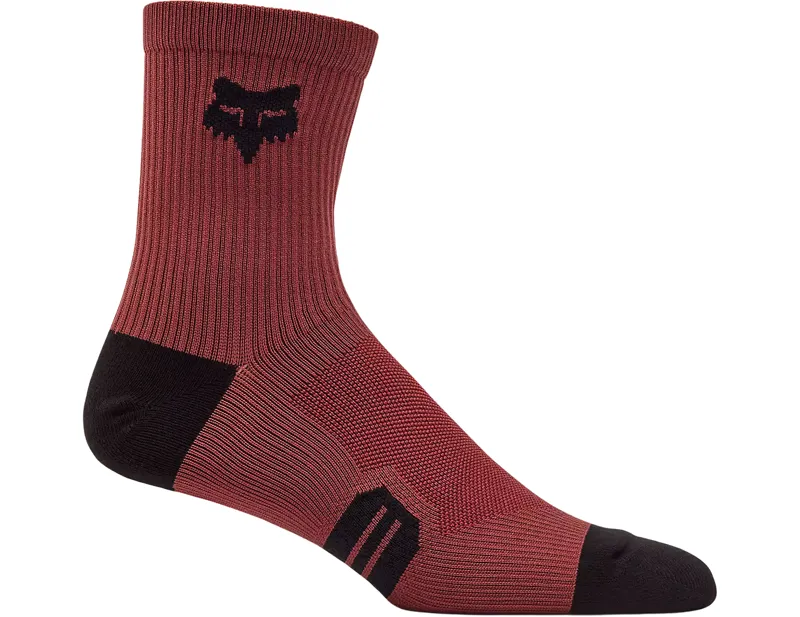 Fox Racing 6 Inch Ranger Socks in Rust Brown