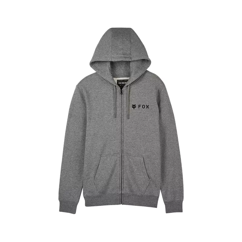 Balfes Bikes Fox Absolute Zip Fleece Hoodie in Heather Graphite | Free postage over £30, £10 off first order, price match & 0% finance.
