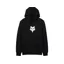 Fox Head Pullover Hoodie in Black