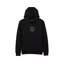 Fox Head Pullover Hoodie in Black/Black