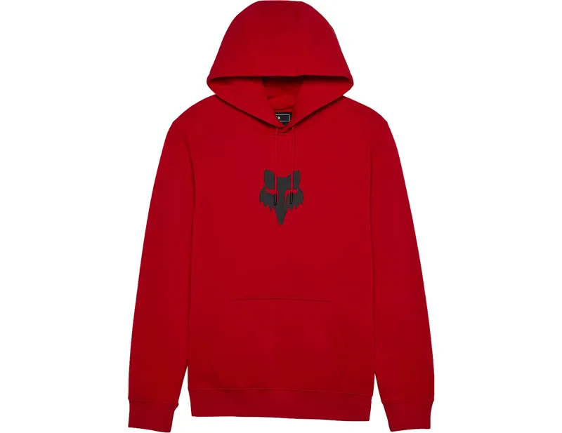 Fox Head Pullover Hoodie in Flame Red