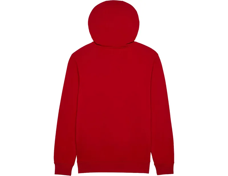 Fox Head Pullover Hoodie in Flame Red-1