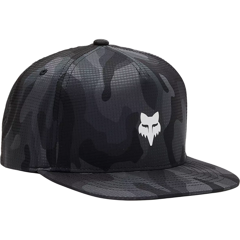 Balfes Bikes Fox Head Camo Tech Snapback Hat in Black Camo | Free postage over £30, £10 off first order, price match & 0% finance.