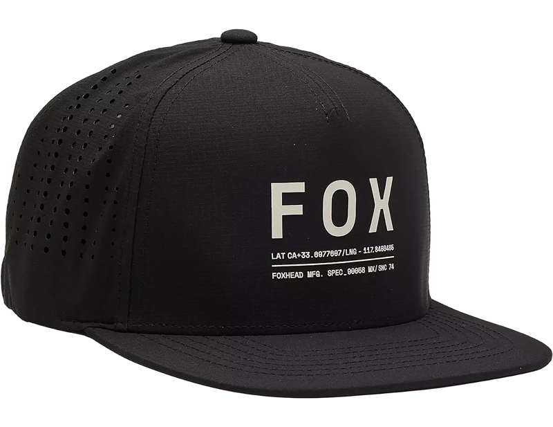 Balfes Bikes Fox Non Stop Tech Snapback Hat in Black | Free postage over £30, £10 off first order, price match & 0% finance.