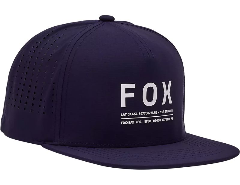 Fox Non Stop Tech Snapback Hat in Midnight Blue