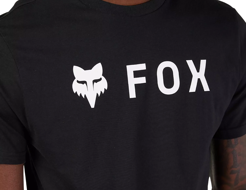 Fox Racing Absolute Short Sleeve Premium Tee in Black/White-3