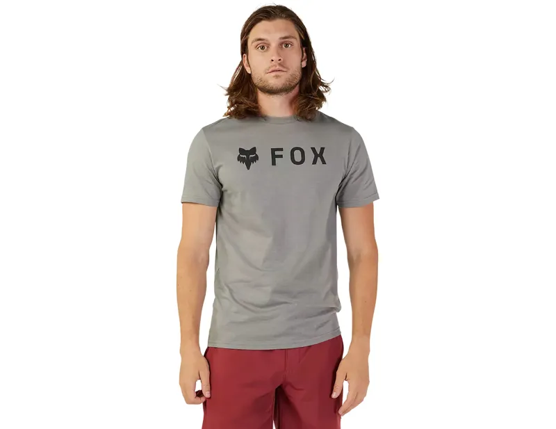 Fox Racing Absolute Short Sleeve Premium Tee in Heather Graphite Grey-1