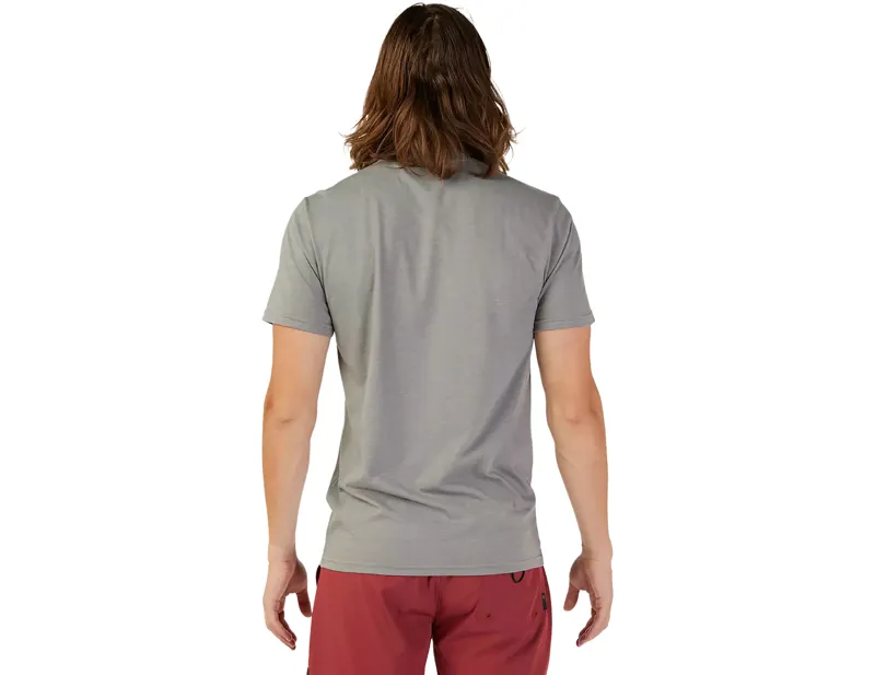 Fox Racing Absolute Short Sleeve Premium Tee in Heather Graphite Grey-2
