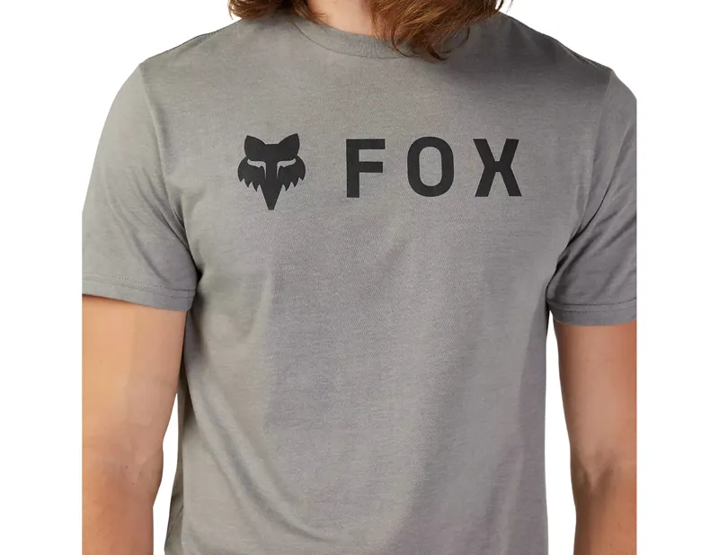 Fox Racing Absolute Short Sleeve Premium Tee in Heather Graphite Grey-3