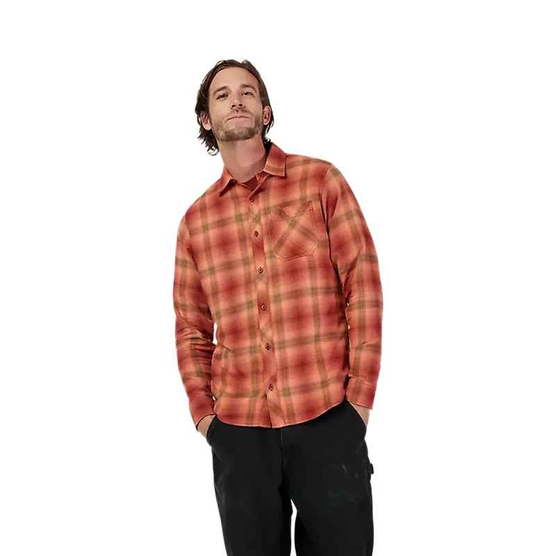 Fox Racing Survivalist Flannel Shirt in Rust Brown-2