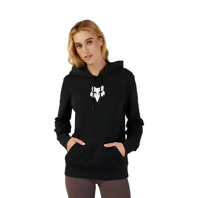 Fox Racing Women's Fox Head Pullover Hoodie in Black/White-5