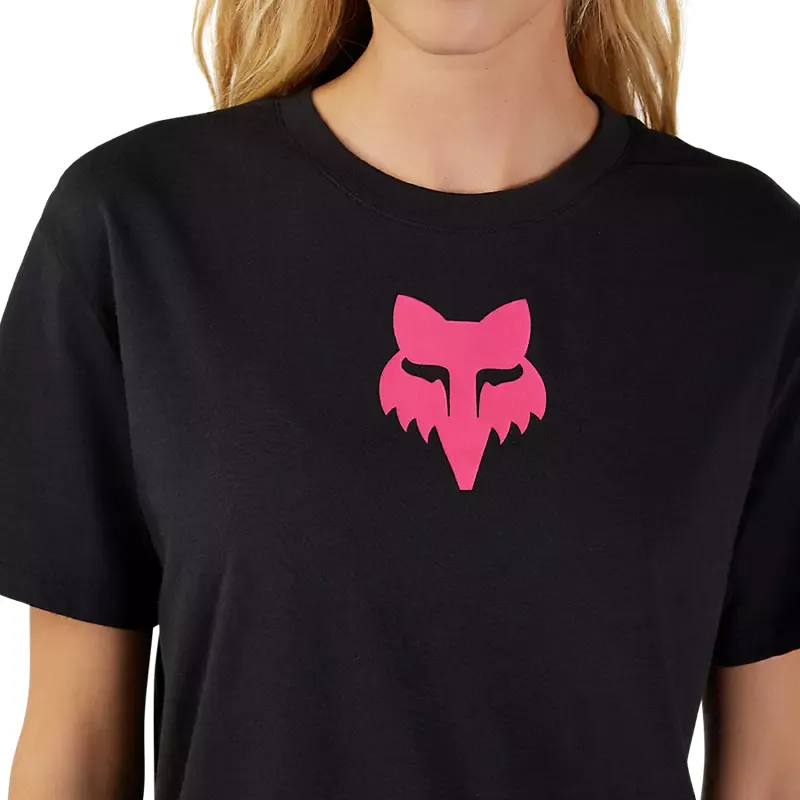 Fox Racing Women's Fox Head Basic Tee in Black/Pink-4