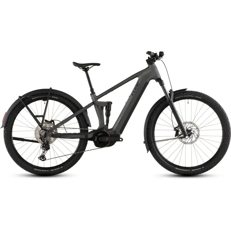 Balfes Bikes Cube Stereo Hybrid one22 Race 800 FE Electric Mountain Bike 2026 in Slabgrey/Chrome | Free postage over £30, £10 off first order, price match & 0% finance.