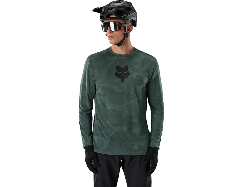 Fox Ranger TruDri Long Sleeve Jersey in Sage-2