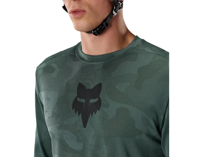 Fox Ranger TruDri Long Sleeve Jersey in Sage-4