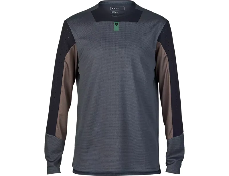 Fox Racing Defend Long Sleeve Jersey in Graphite Grey