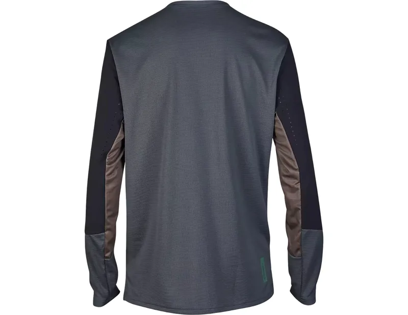 Fox Racing Defend Long Sleeve Jersey in Graphite Grey-1