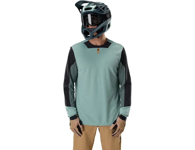 Fox Defend Long Sleeve Jersey in Arctic Blue-2