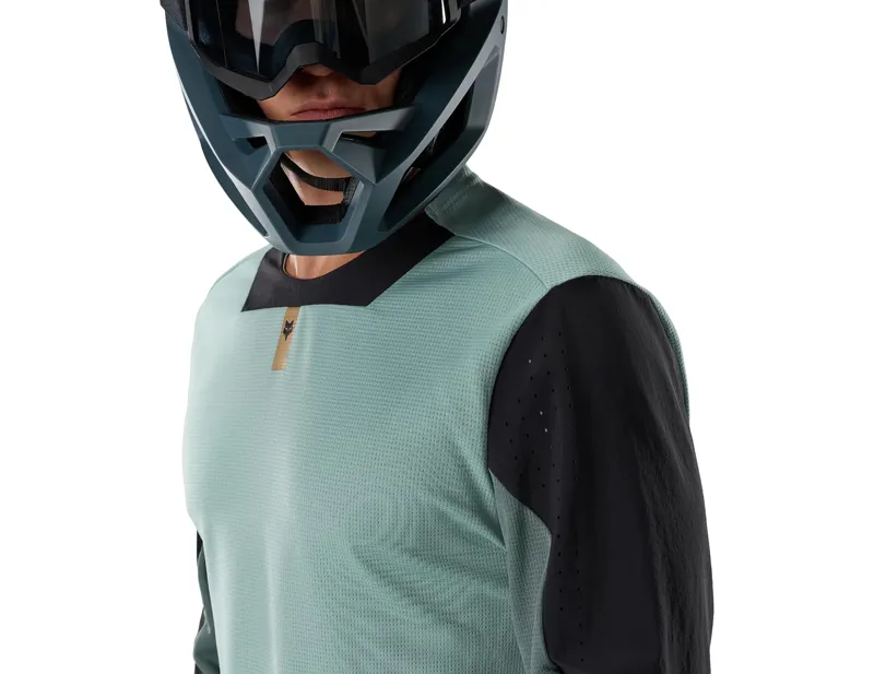 Fox Defend Long Sleeve Jersey in Arctic Blue-4