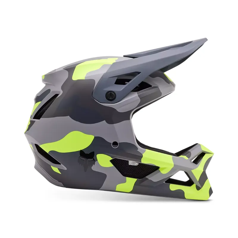 Fox Racing Rampage Youth Full Face MTB Helmet in Green Camo-1